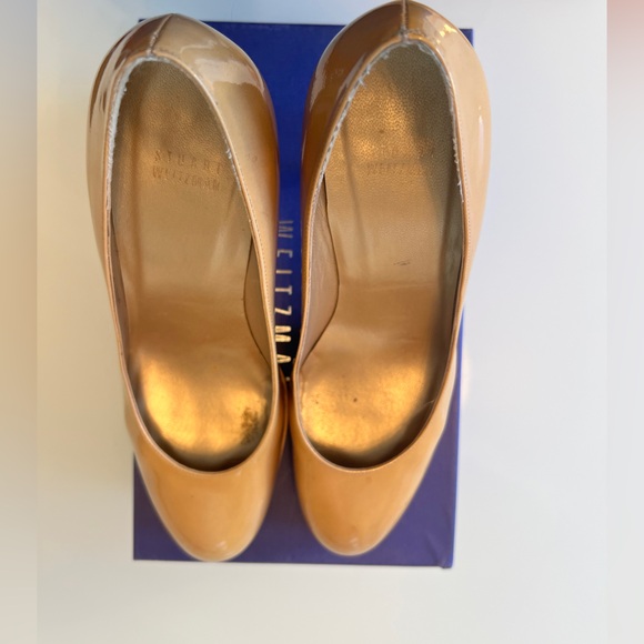 STUART WEITZMAN NUDE PATENT LEATHER ROUND TOE PUMPS PLATSWOON
ADOBE ANILINE 8.5 - Picture 8 of 11